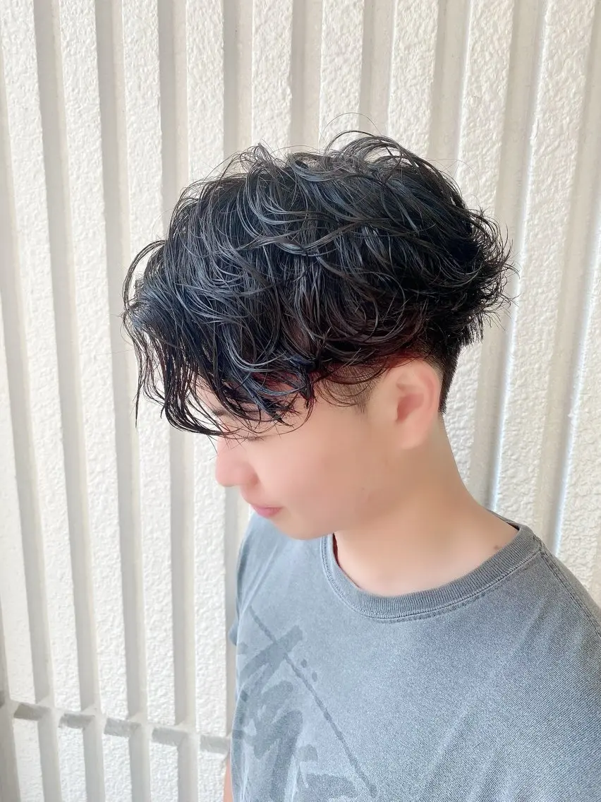 パーマ メンズ カット パーマ トリートメント ✨店長 鈴木輝✨のヘアスタイル