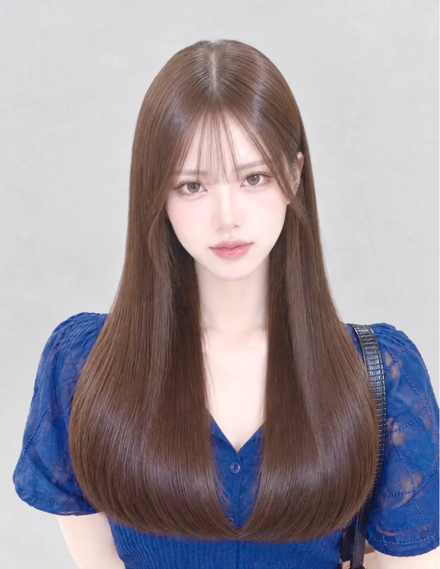 ロング カラー 似合わせカット ヘアカラー 上品♡ブラウン💎 アレンジ🩰Rimiのヘアスタイル