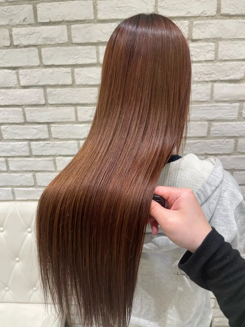 ロング ヘアカラー ash 十日市場 yuzuki 🎀のヘアスタイル