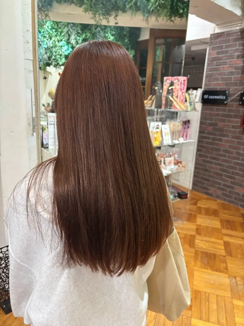 ロング カラー ベージュカラー みやもと　りょうま/ 透明感カラー/表参道のヘアスタイル