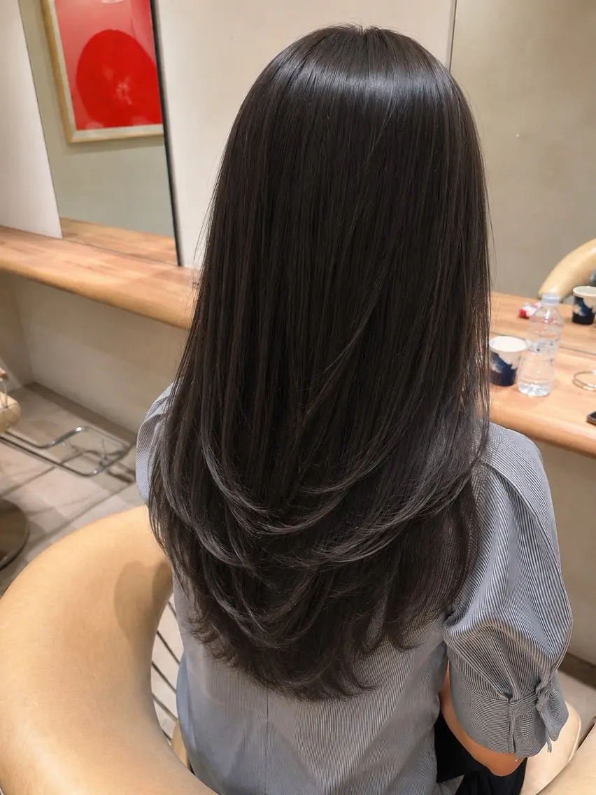 ロング カラー カット ヘアカラー トリートメント 美髪/ツヤ髪 🍼Sana🍼のヘアスタイル