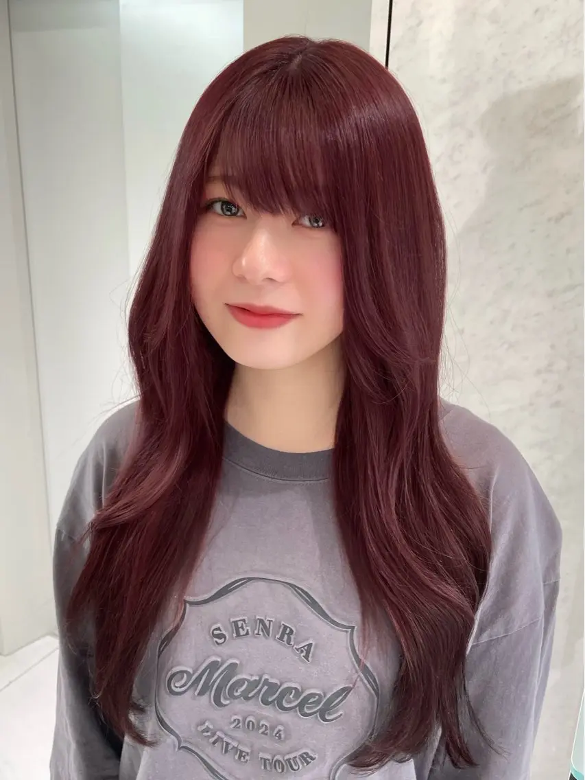 ロング mion🦋韓国ヘア 透明感カラー🫧のヘアスタイル