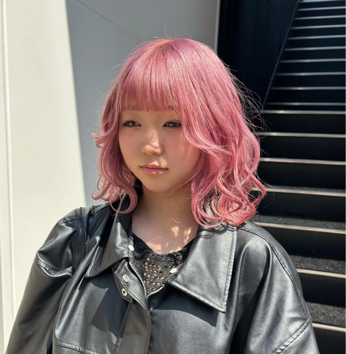 ショート カラー ピンクカラー ヘアカラー ハイトーンカラー/ デザインカラー/瑛樹のヘアスタイル