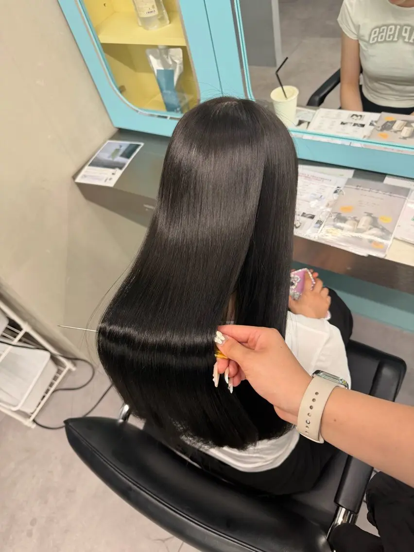 ロング 縮毛矯正 トリートメント 北新地/縮毛矯正 /あやなのヘアスタイル