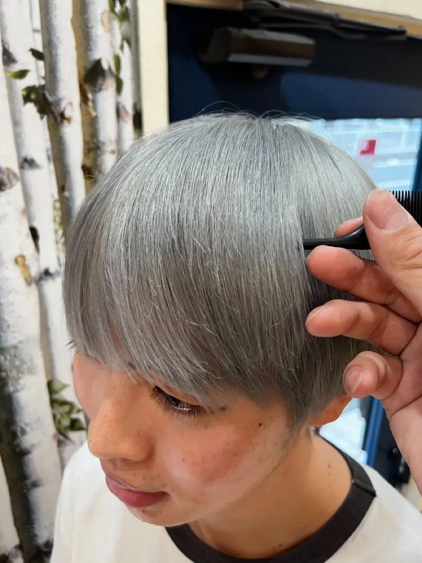 メンズ 髪質改善/艶カラー ⚡️コメス/錦糸町のヘアスタイル