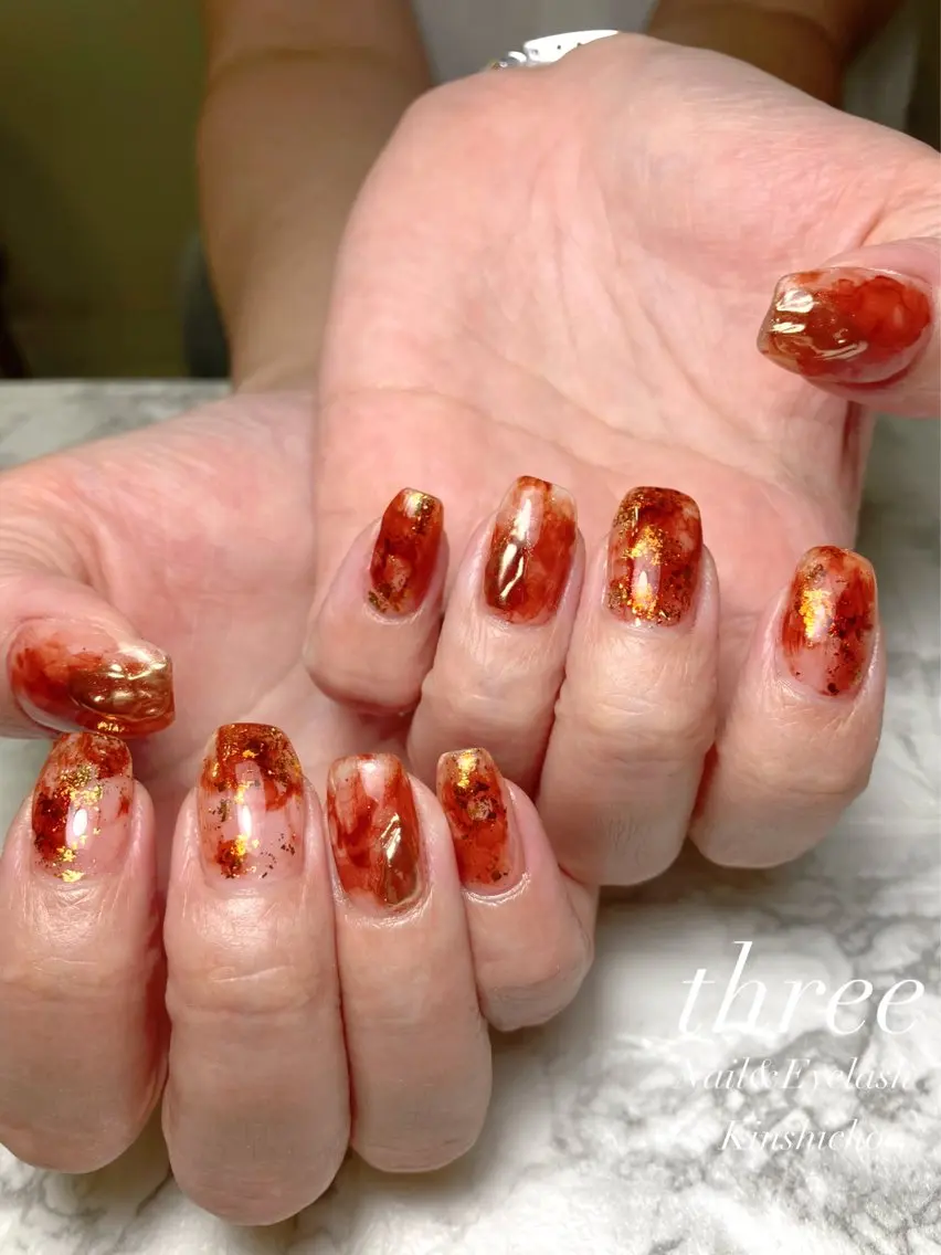 ネイル ニュアンスネイル ハンドネイル three Nail&Eyeのネイルデザイン