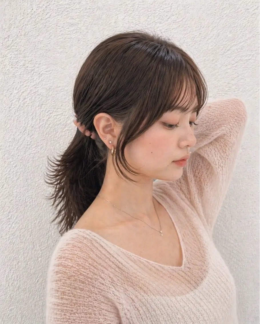 💎顔まわりカット+ヘアカラーの写真