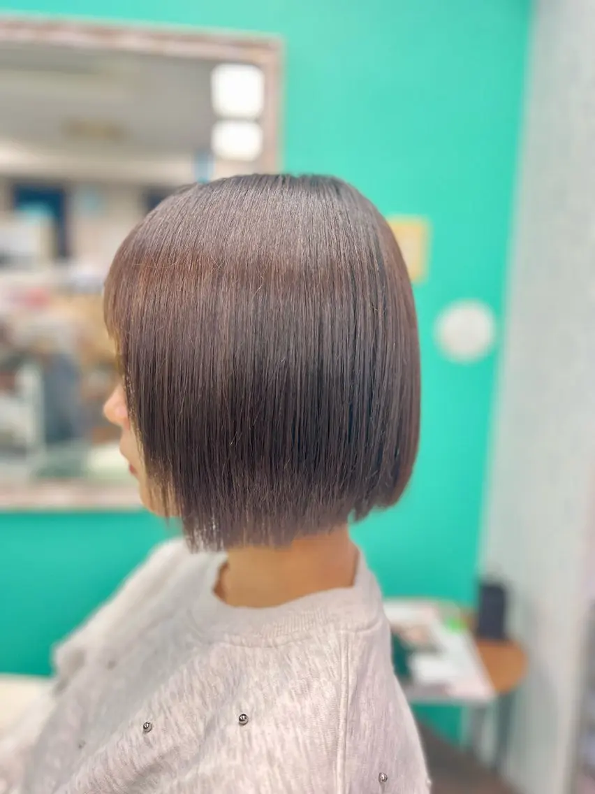（カットなし）縮毛矯正＋シャンプー＋ヘアマスクの写真