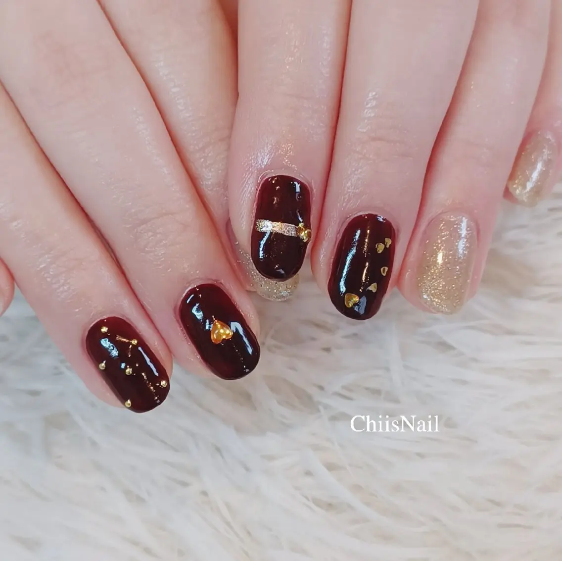 ネイル バレンタイン ChiisNail チィズネイルのネイルデザイン