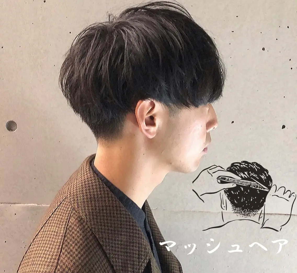 ショート メンズ マッシュ 刈り上げ マッシュヘア きょーすけ 💈barberのヘアスタイル