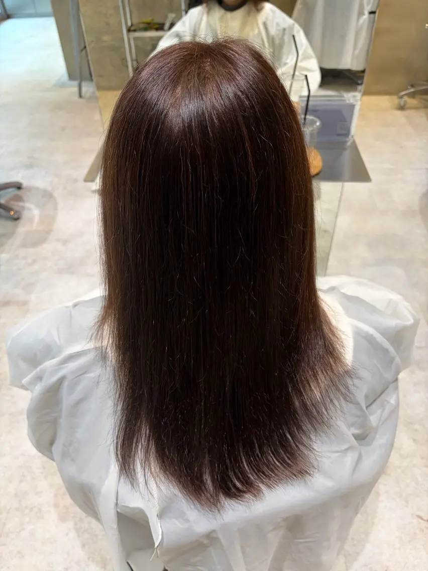 ミディアム ヘアカラー 都築 颯太のヘアスタイル