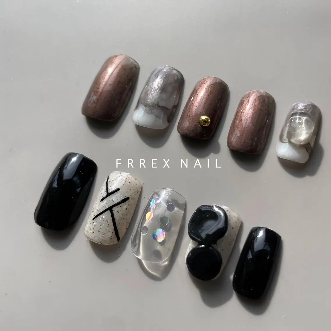 ネイル ハンドネイル ハンドケア freex nail /ニュアンス/個性派のネイルデザイン
