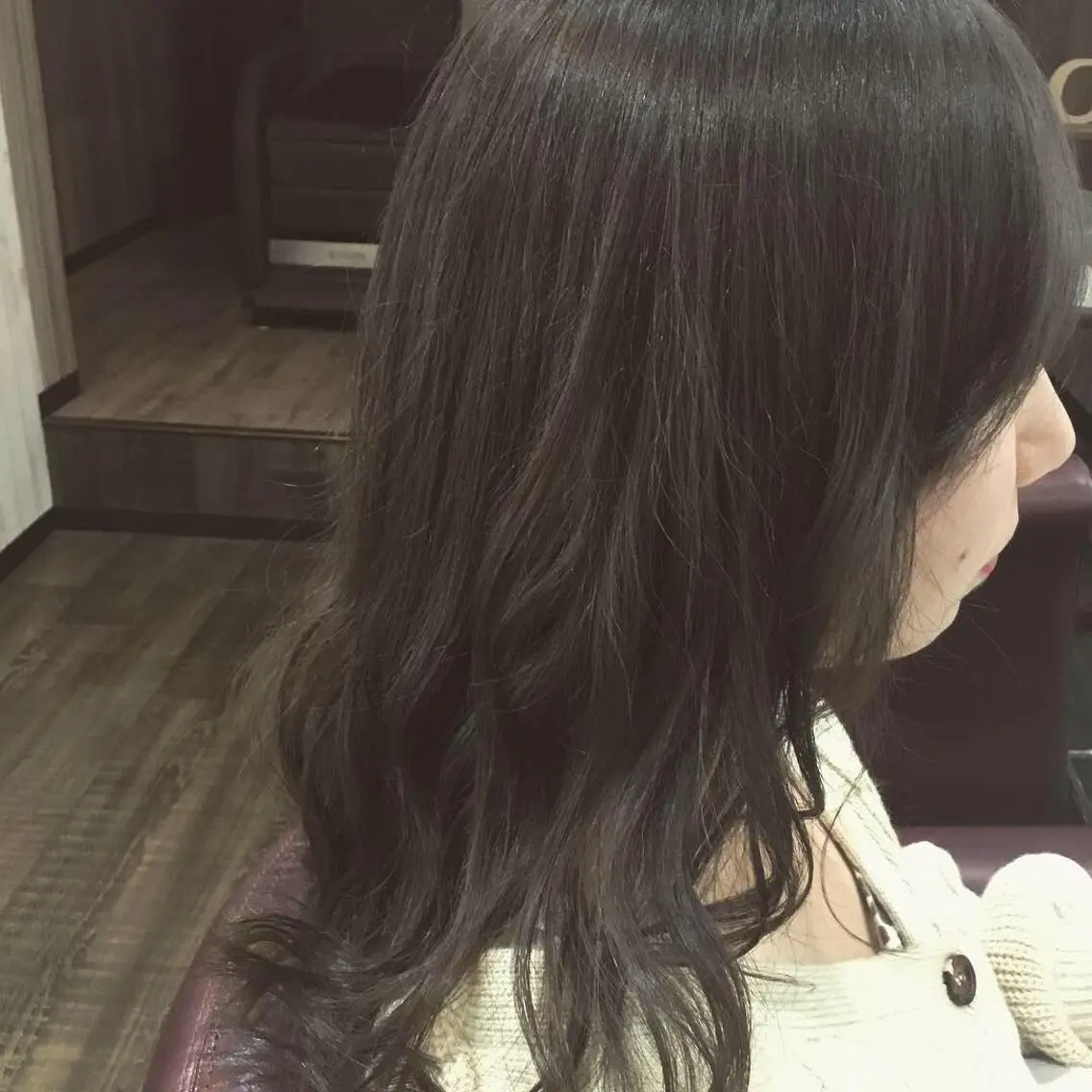 セミロング カラー パーマ embrace エンブレイスのヘアスタイル