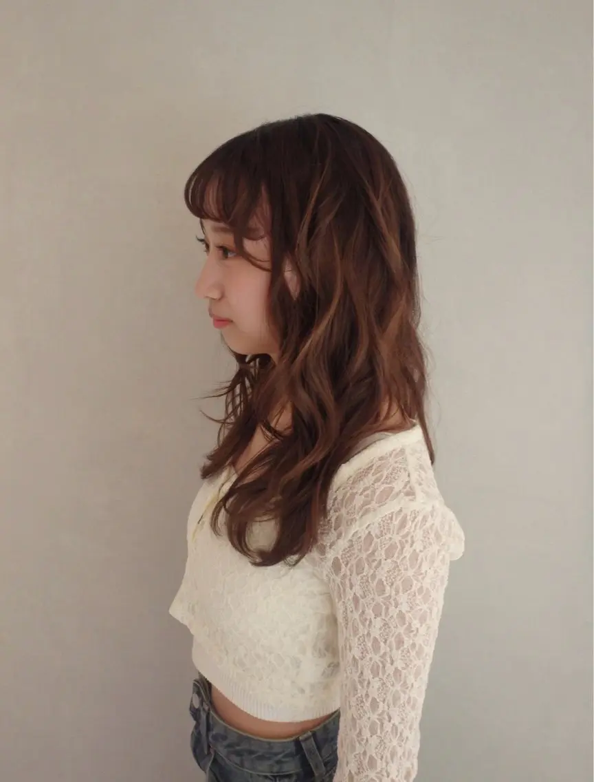 セミロング 油井 緋織のヘアスタイル