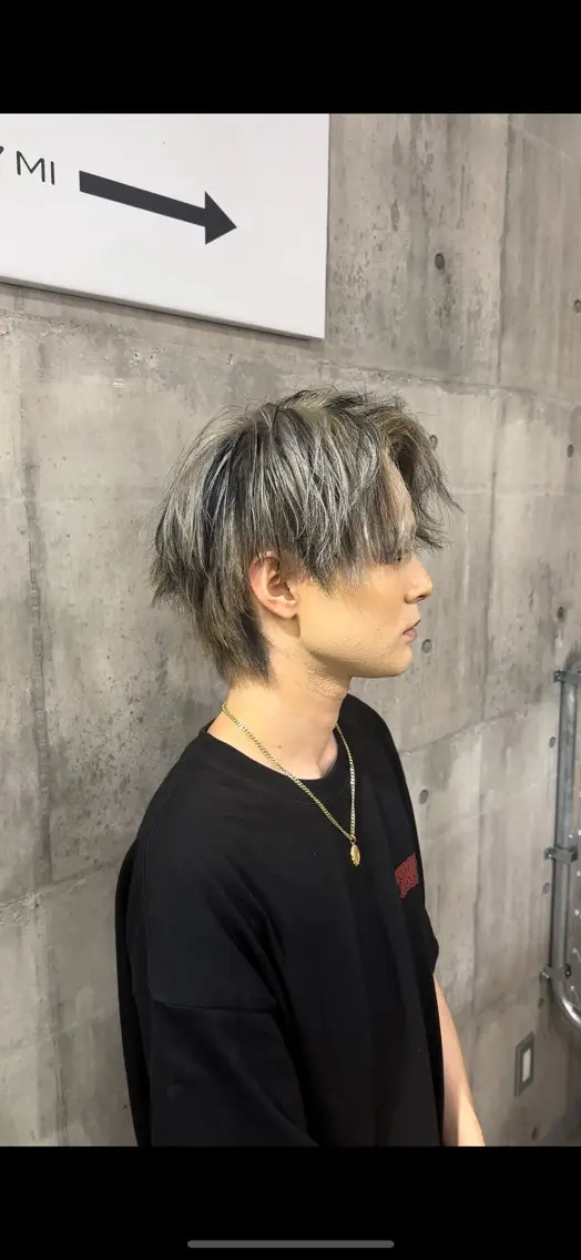 ショート カラー メンズ ヘアカラー uda 抜きっぱなし /最高級エクステのヘアスタイル