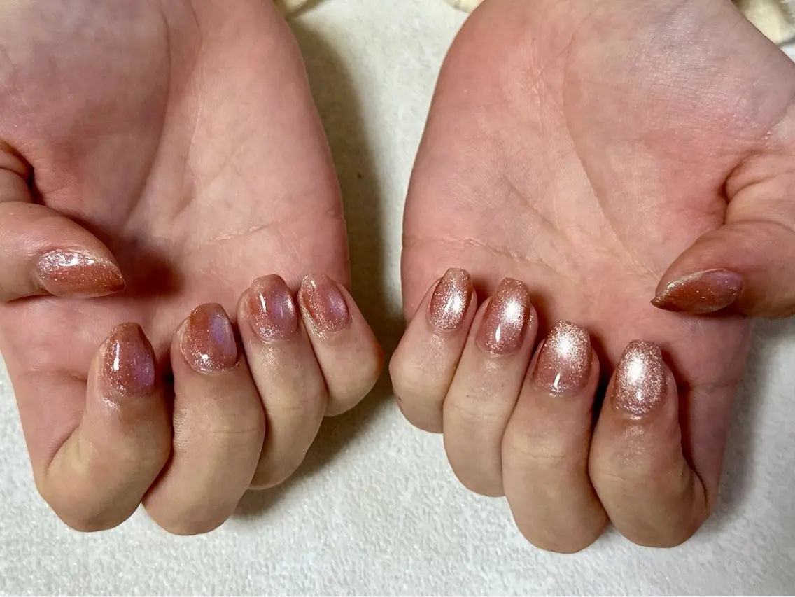 ネイル オーロラネイル 桜ネイル フラワーネイル フットネイル フレンチネイル ハンドネイル mogunail &blowのネイルデザイン