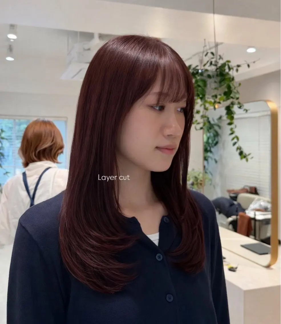 セミロング カット トリートメント 🤍恵比寿/透明感/ 小顔カット🤍アズサのヘアスタイル