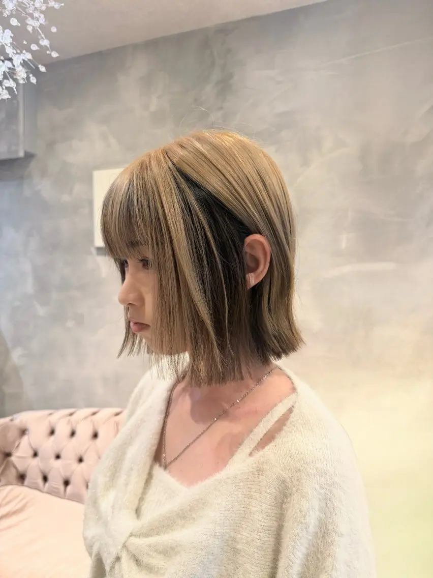 ショート ヘアカラー 木村 心海☆明石のヘアスタイル