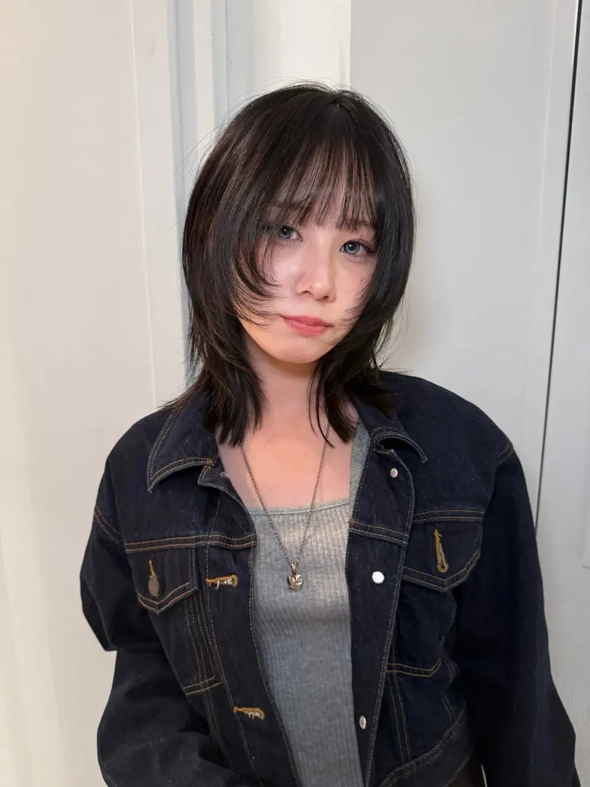 ミディアム レイヤーカット 似合わせカット 磯　亜由香🌼 ブリーチ/ボブカットのヘアスタイル