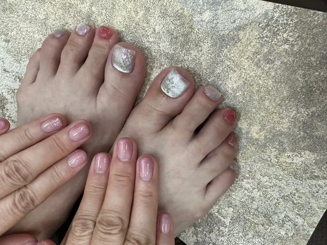 ネイル フットネイル ジェルネイル nailsalon ∞ ﾐｶﾅﾙ ∞のネイルデザイン