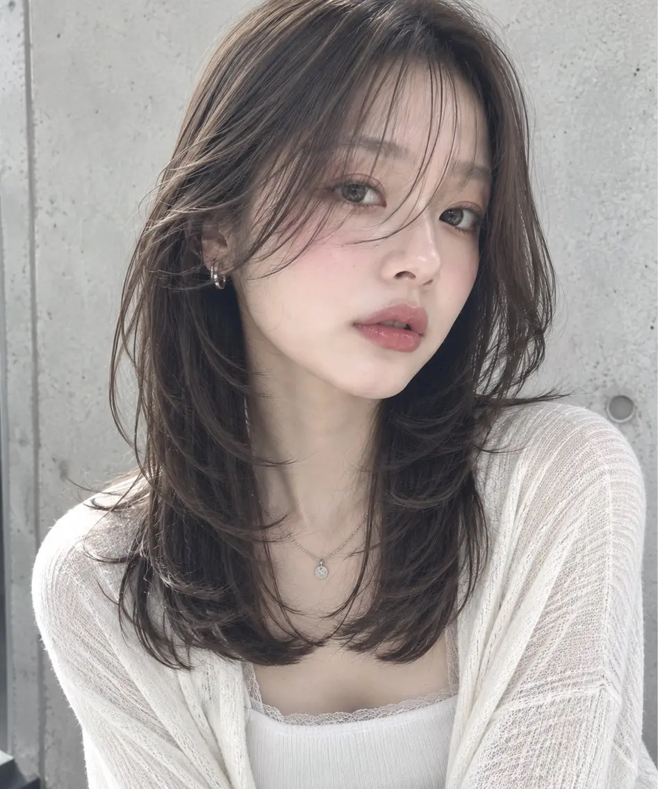 ミディアム 根本 翔太のヘアスタイル