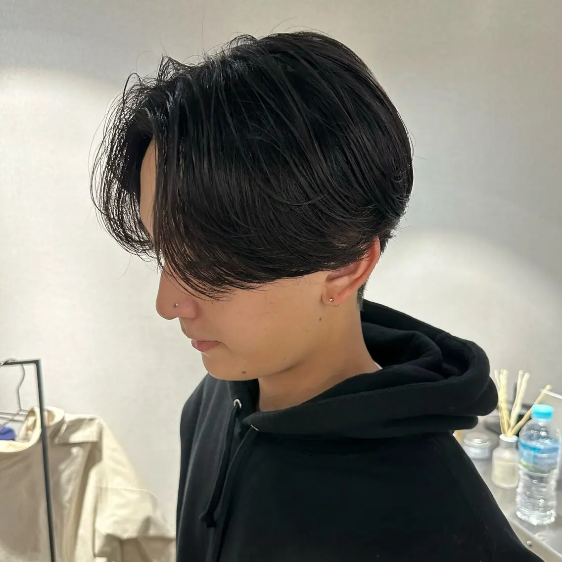 ミディアム カラー パーマ メンズ センターパート 💈原宿指名No.1 センターパート💈のヘアスタイル