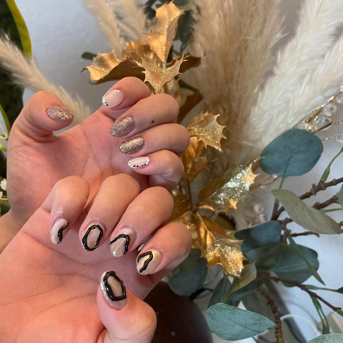 ネイル ぷっくりネイル ハンドネイル Nail Salon Aleumのネイルデザイン