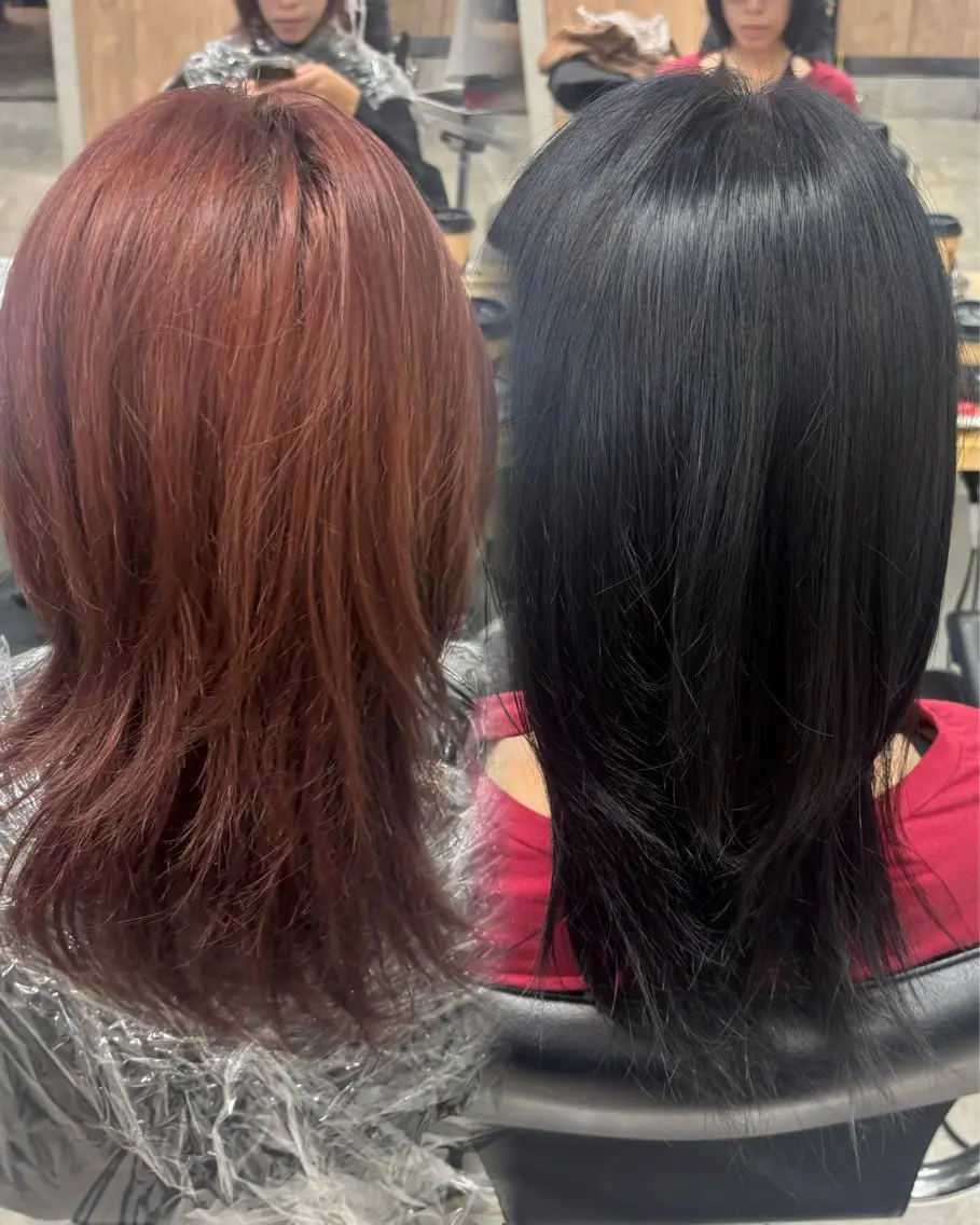 セミロング 透明カラー✨️ みた ももかのヘアスタイル