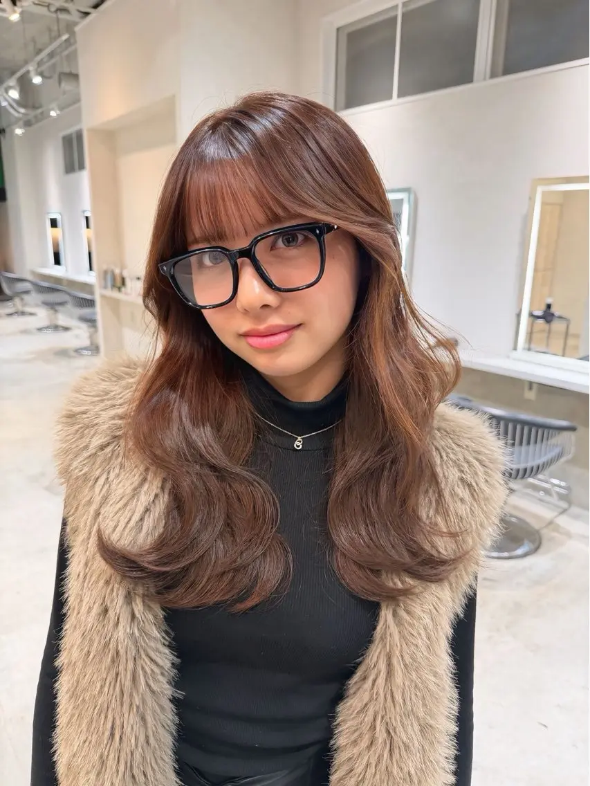 セミロング 盛れるカットカラー DEAN豊橋店のヘアスタイル