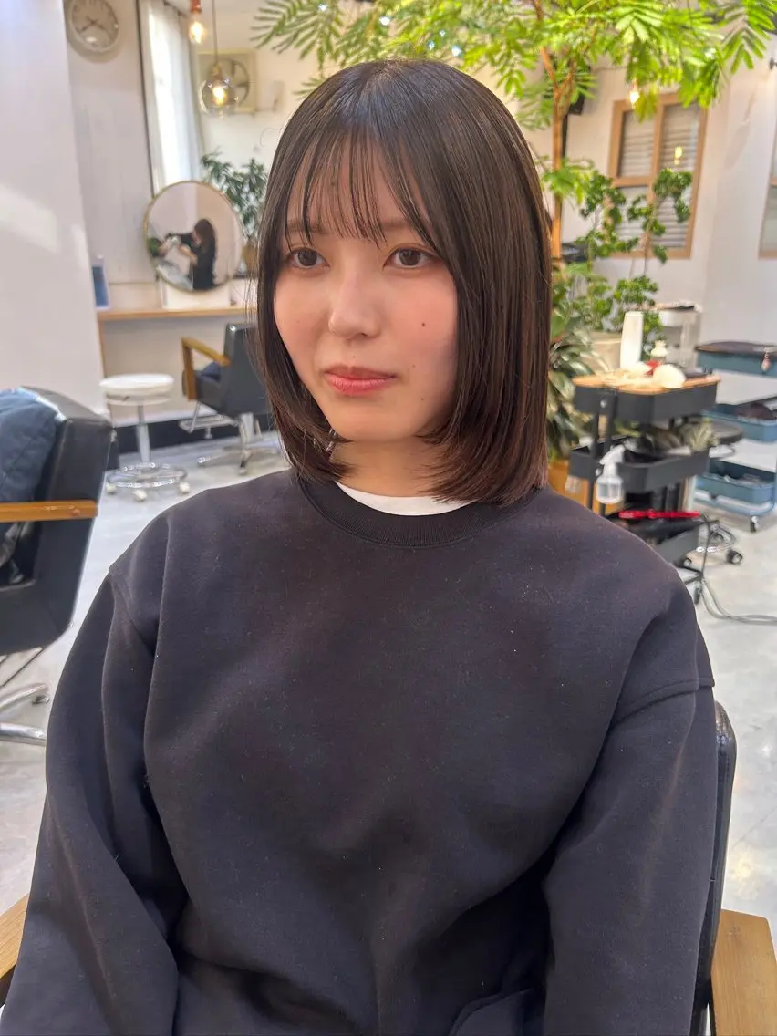 🌷当日予約限定🌷カット+透明感カラー+3stepトリートメントの写真