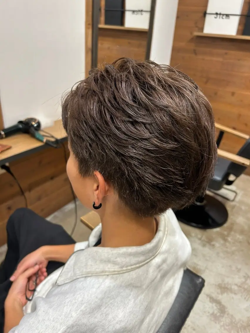 ショート カラー ヘアカラー 大原一太/岡谷/ モデルさん募集中のヘアスタイル