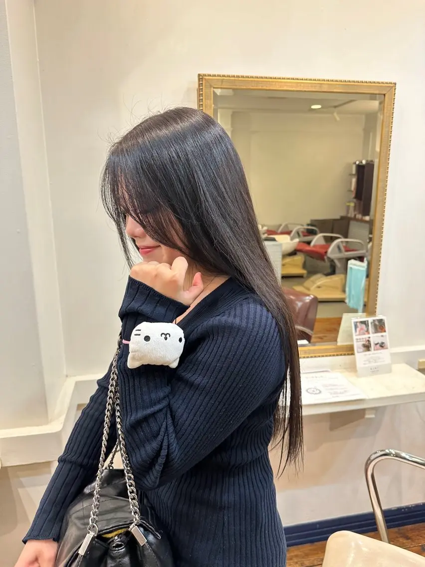 カラー 透明感カラー ヘアカラー ウエカワ ハルのヘアスタイル