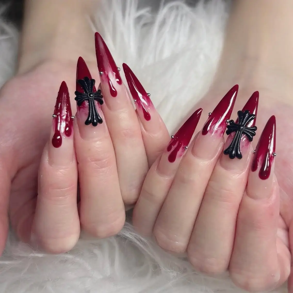 ネイル フットネイル フレンチネイル グラデーション 韓国ネイル ロングネイル ハンドネイル Hani Nail Salonのネイルデザイン
