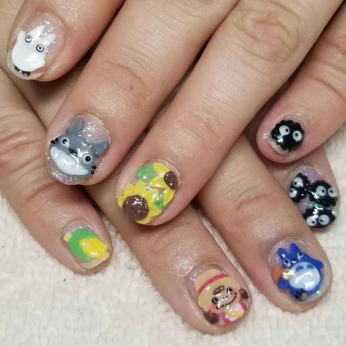 ネイル クリアネイル ラメ(グリッター) よしだ ひろきのネイルデザイン