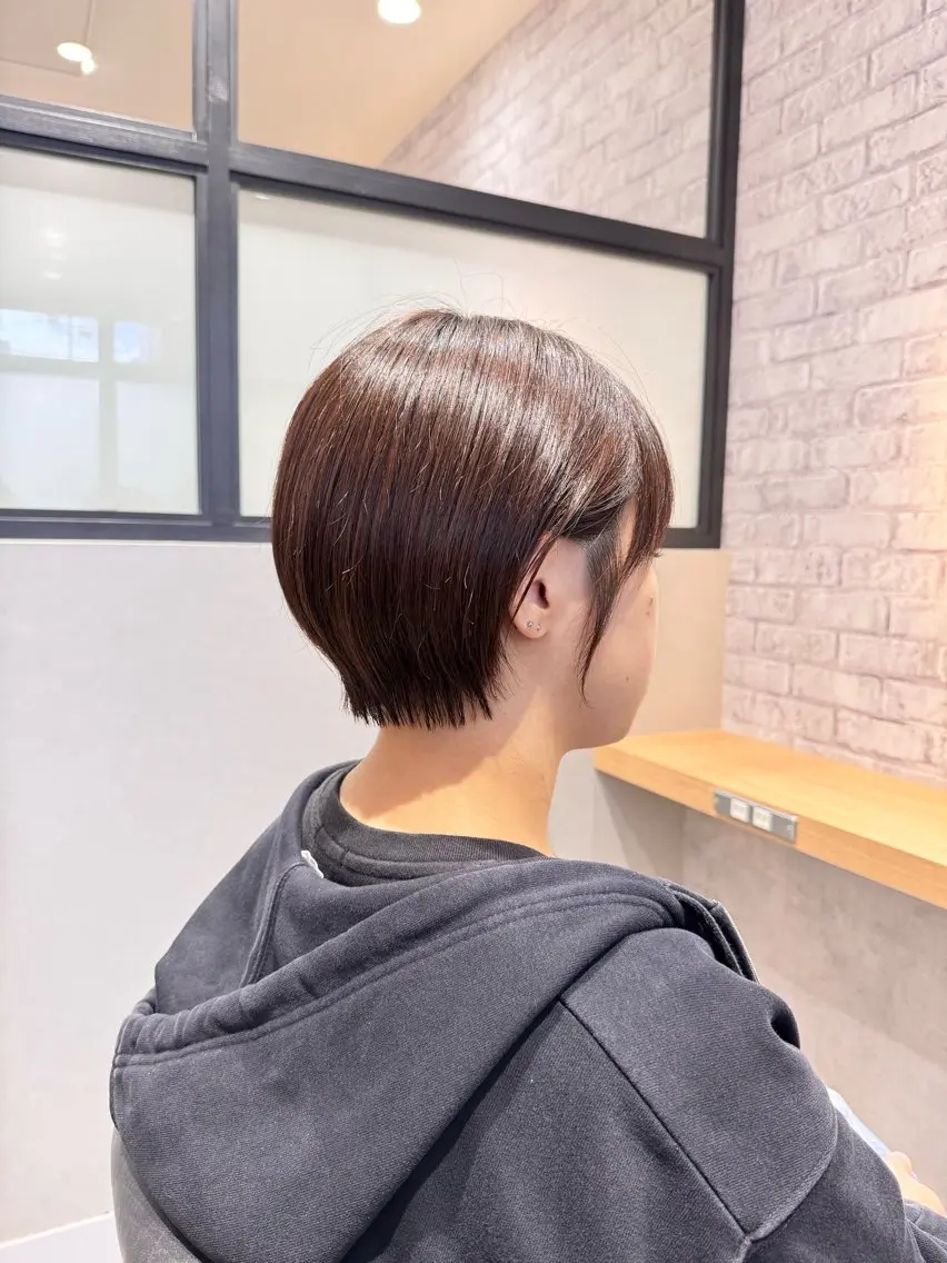 ショート カラー ショートボブ ボブ 髪質改善 ショートヘア カット ヘアカラー トリートメント 宮腰一磨 ・ショート・ボブ🌿のヘアスタイル