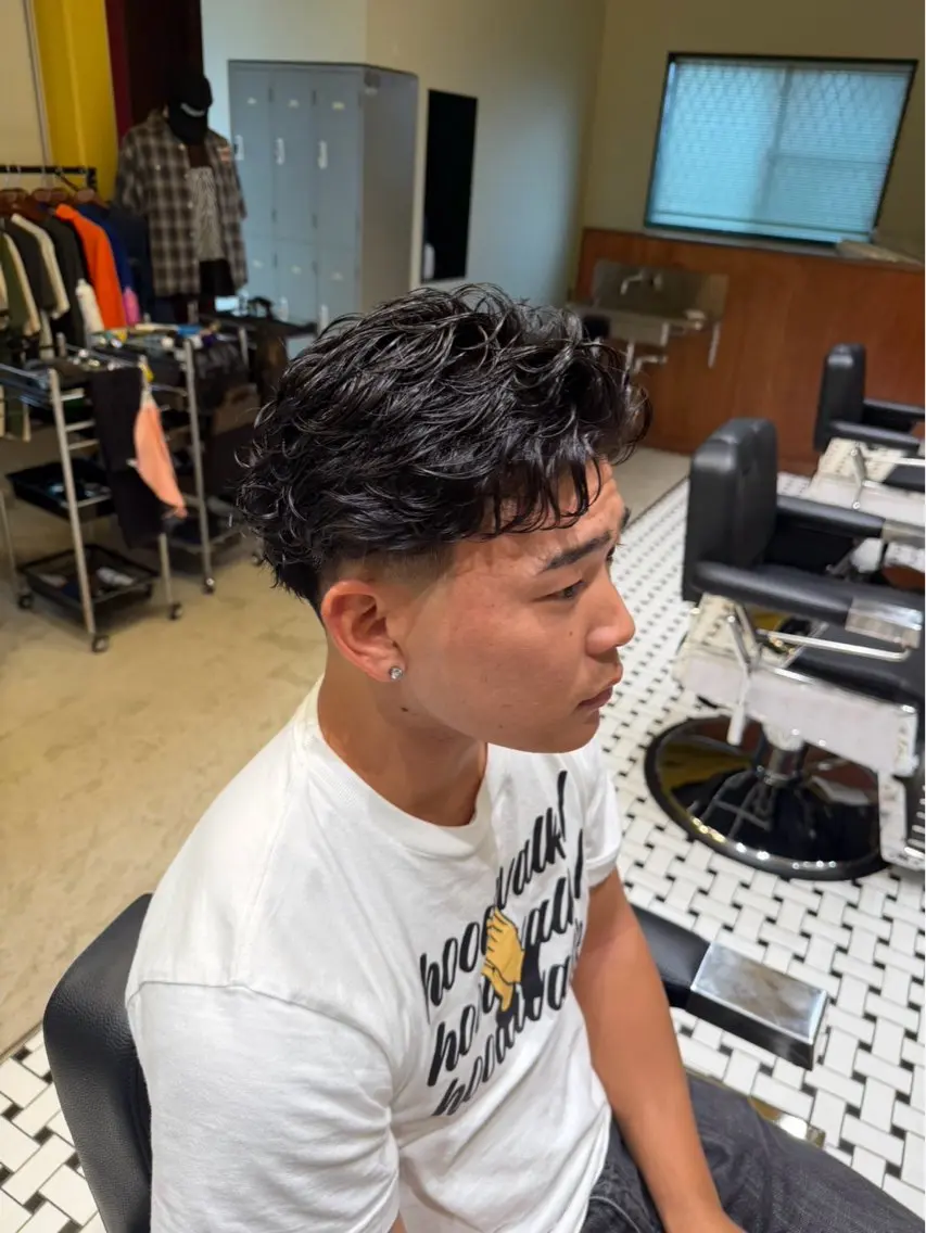 メンズ カット パーマ 平林 陽仁のヘアスタイル