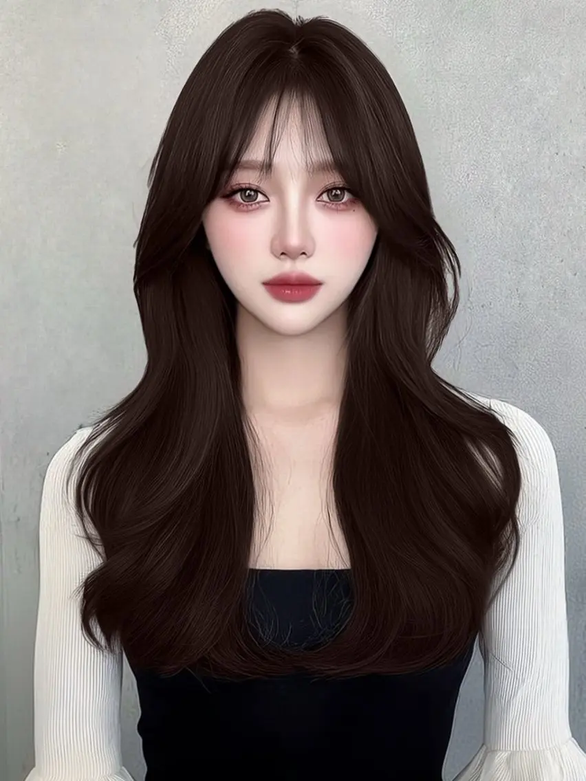 ロング カラー 似合わせカット カット ヘアカラー トリートメント 渋谷韓国レイヤー /SAYAKA🩶ᩚのヘアスタイル