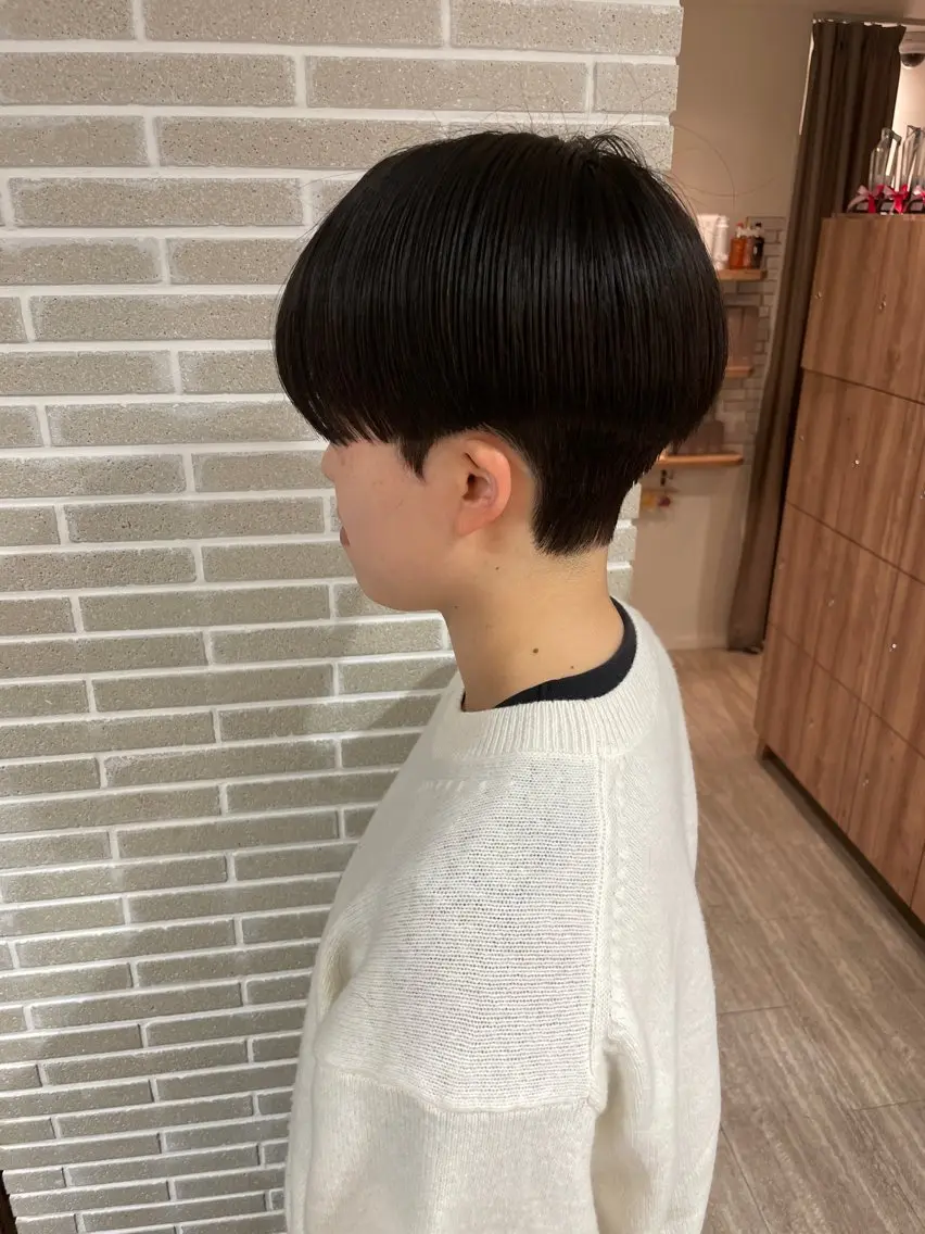 ショート 縮毛矯正 カット 縮毛矯正 レディースモデル 募集中/吉川賢心のヘアスタイル