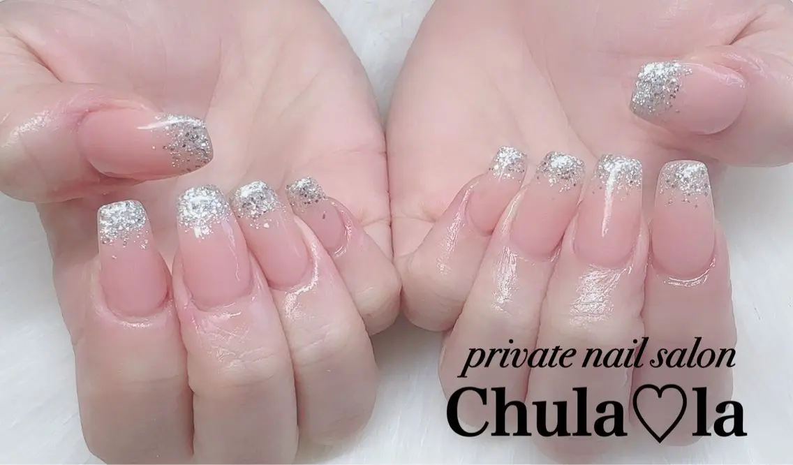 ネイル ラメ(グリッター) ハンドネイル Chula♡la 豊見城市高安のネイルデザイン