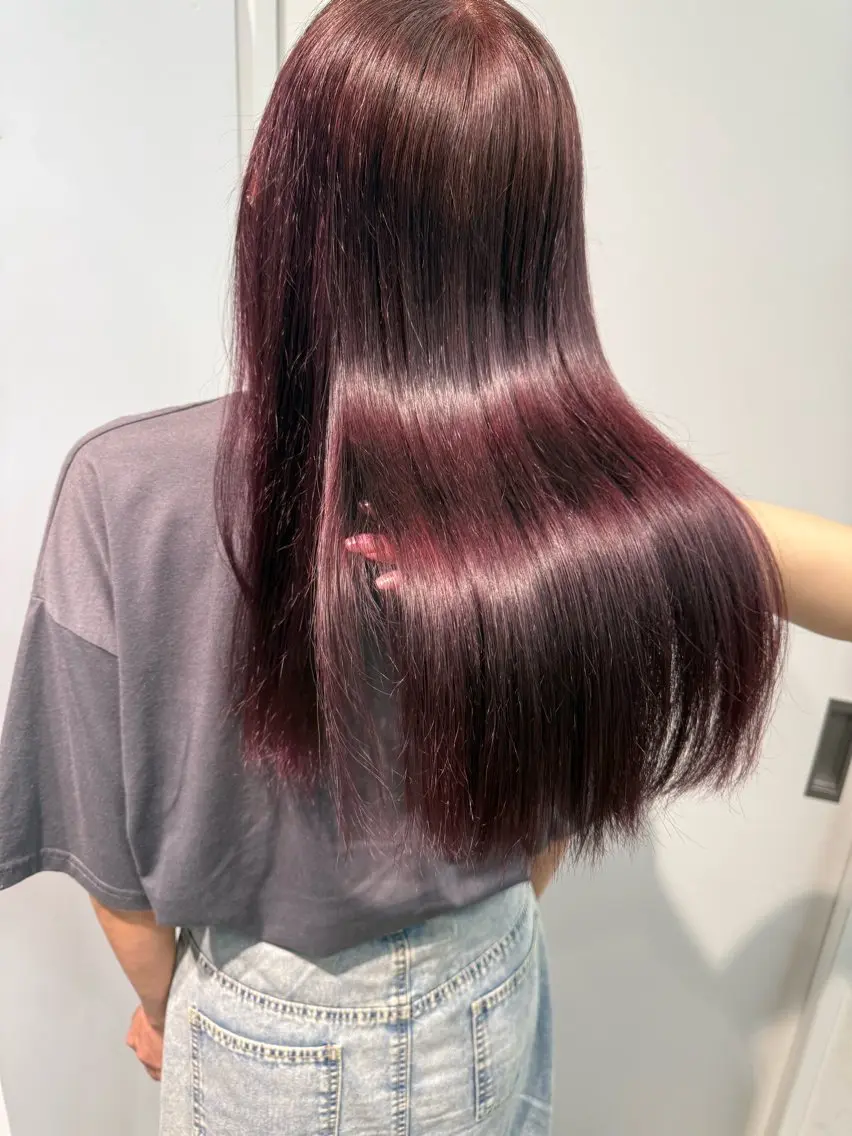セミロング 髪質改善 トリートメント ヘアカラー 髪質改善🫧 yuzuhqのヘアスタイル