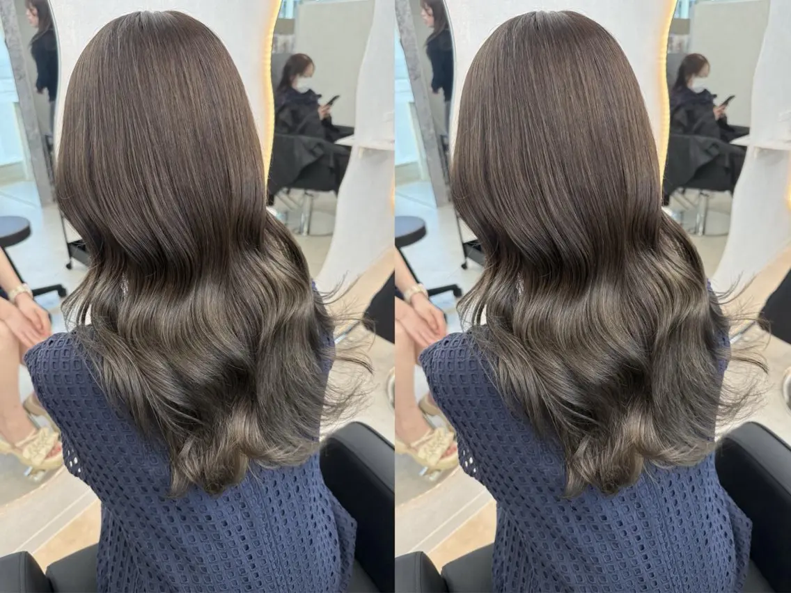 セミロング ヘアカラー トリートメント 🫧神田桃歌🫧🦋 モデル様募集中🦋のヘアスタイル