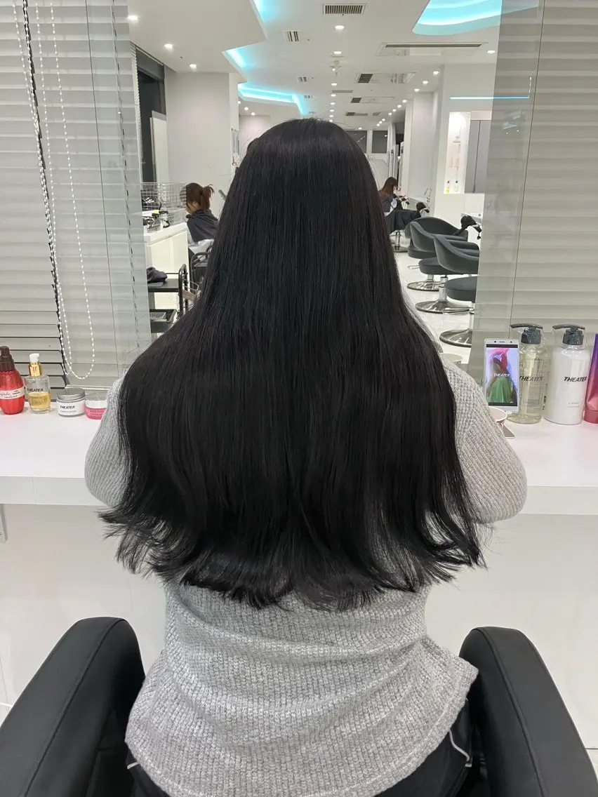 ロング カラー ヘアアレンジ 💓色落ちまで綺麗な 垢抜けカラー💓のヘアスタイル