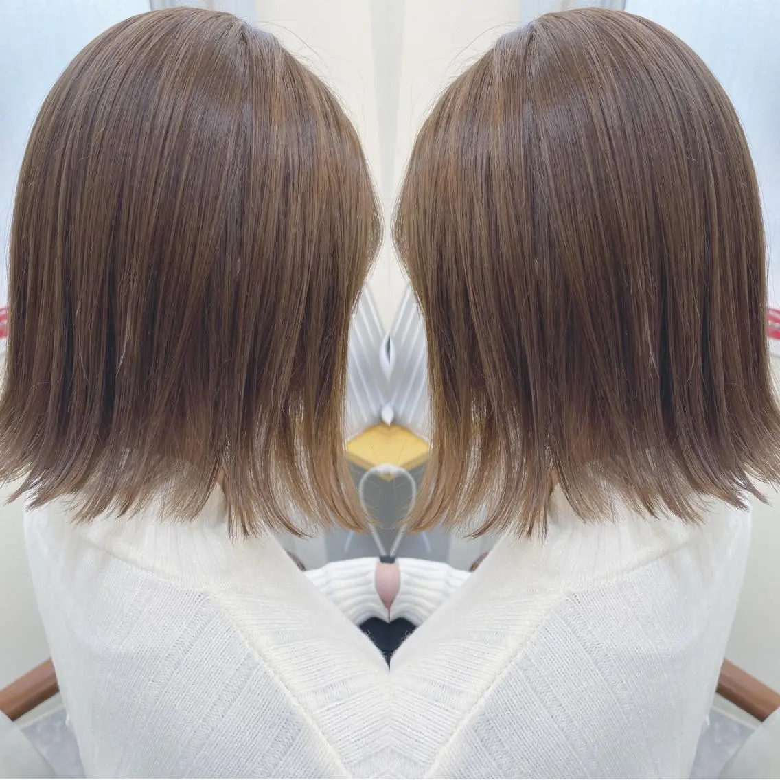 ショート ボブ 髪質改善 外ハネヘア カット ヘアカラー 縮毛矯正 トリートメント H (エイチ) 烏丸御池店のヘアスタイル