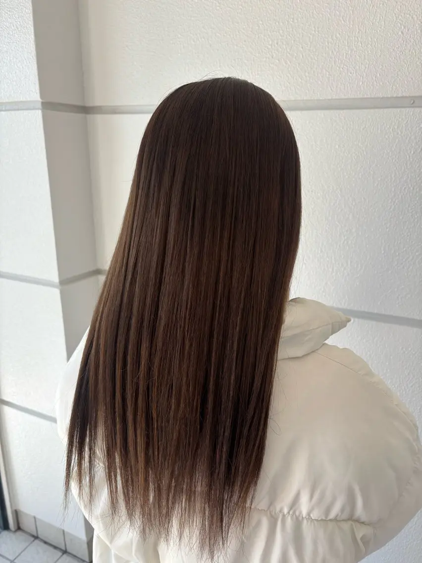 カラー 透明感カラー ここののヘアスタイル