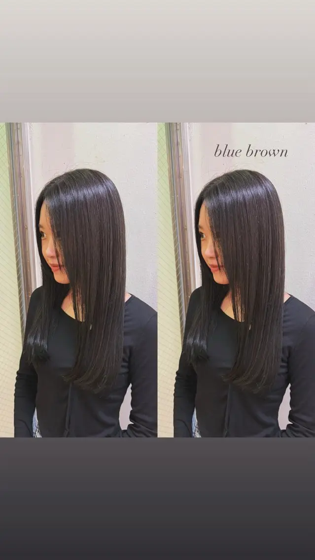 ロング カラー ブリーチ 透明感カラー ブリーチなしカラー ヘアカラー 暖色カラー/ ストレート/くるみのヘアスタイル