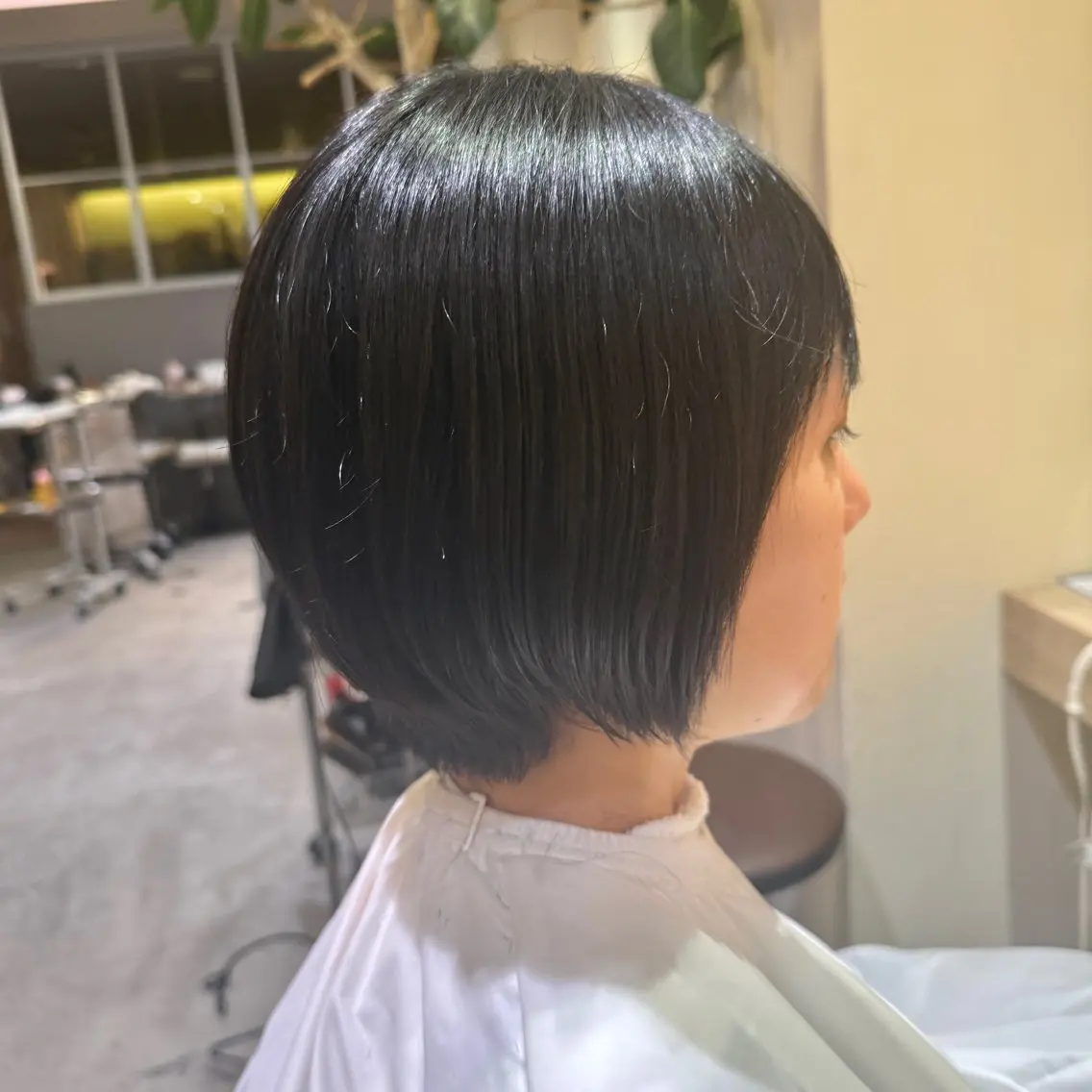 ショート 大山杏奈/ショート ボブ/カットモデルのヘアスタイル