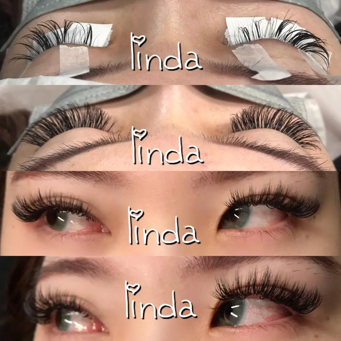 マツエク・マツパ ボリュームラッシュ linda lashesのマツエク・マツパデザイン