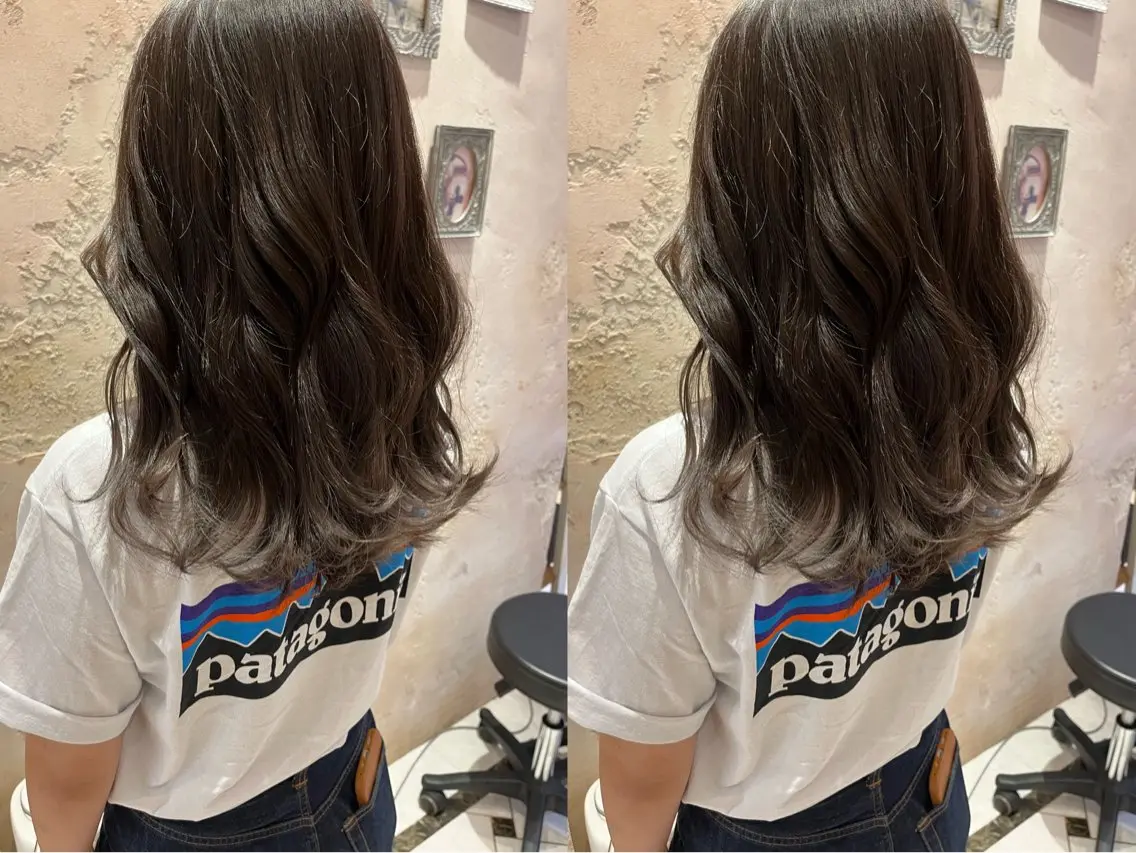 セミロング カラー 似合わせレイヤー 髪質改善/柴木琴愛のヘアスタイル