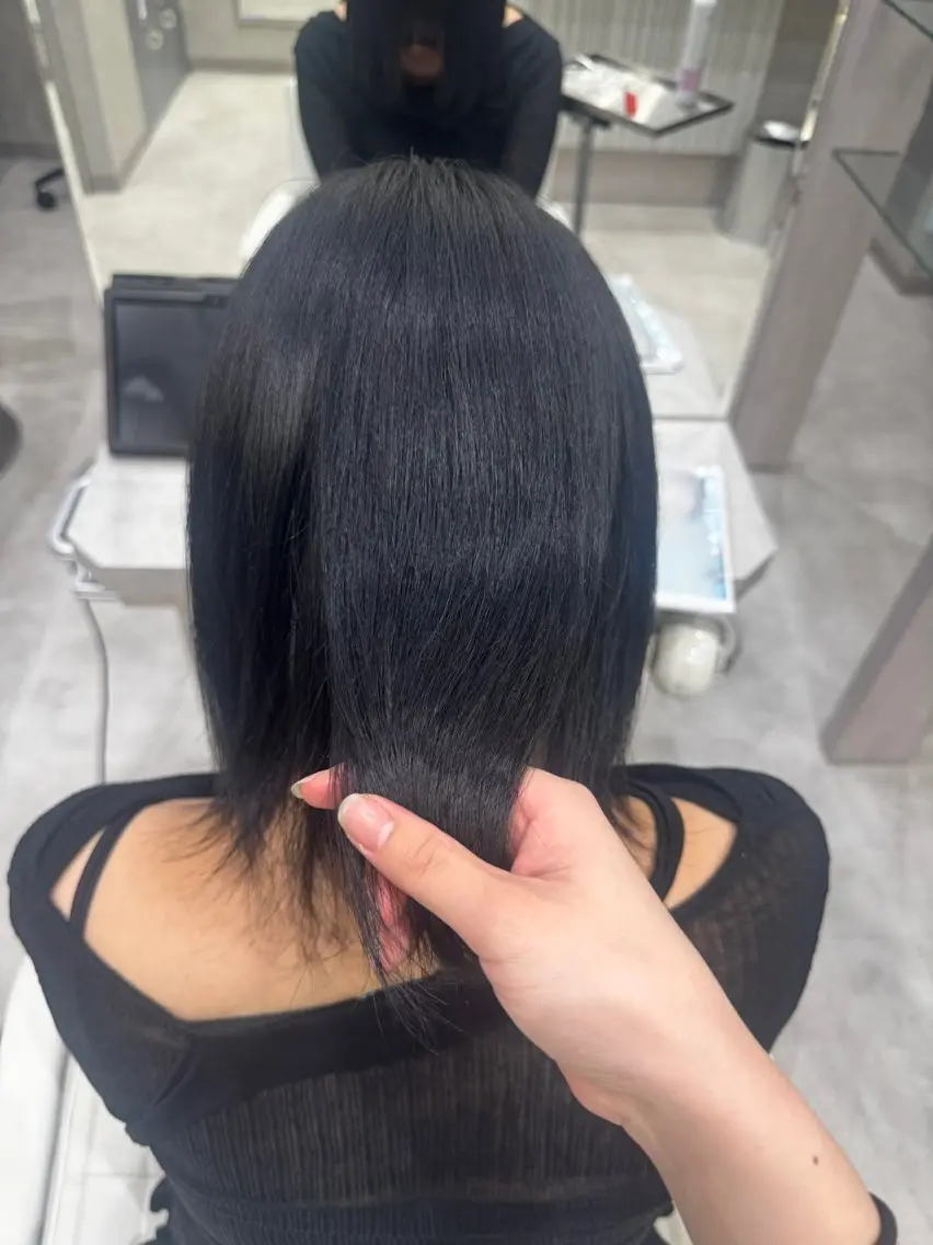 ショート ヘアカラー トリートメント ヘッドスパ ヘアセット 韓国風/ 髪質改善/莉々加のヘアスタイル