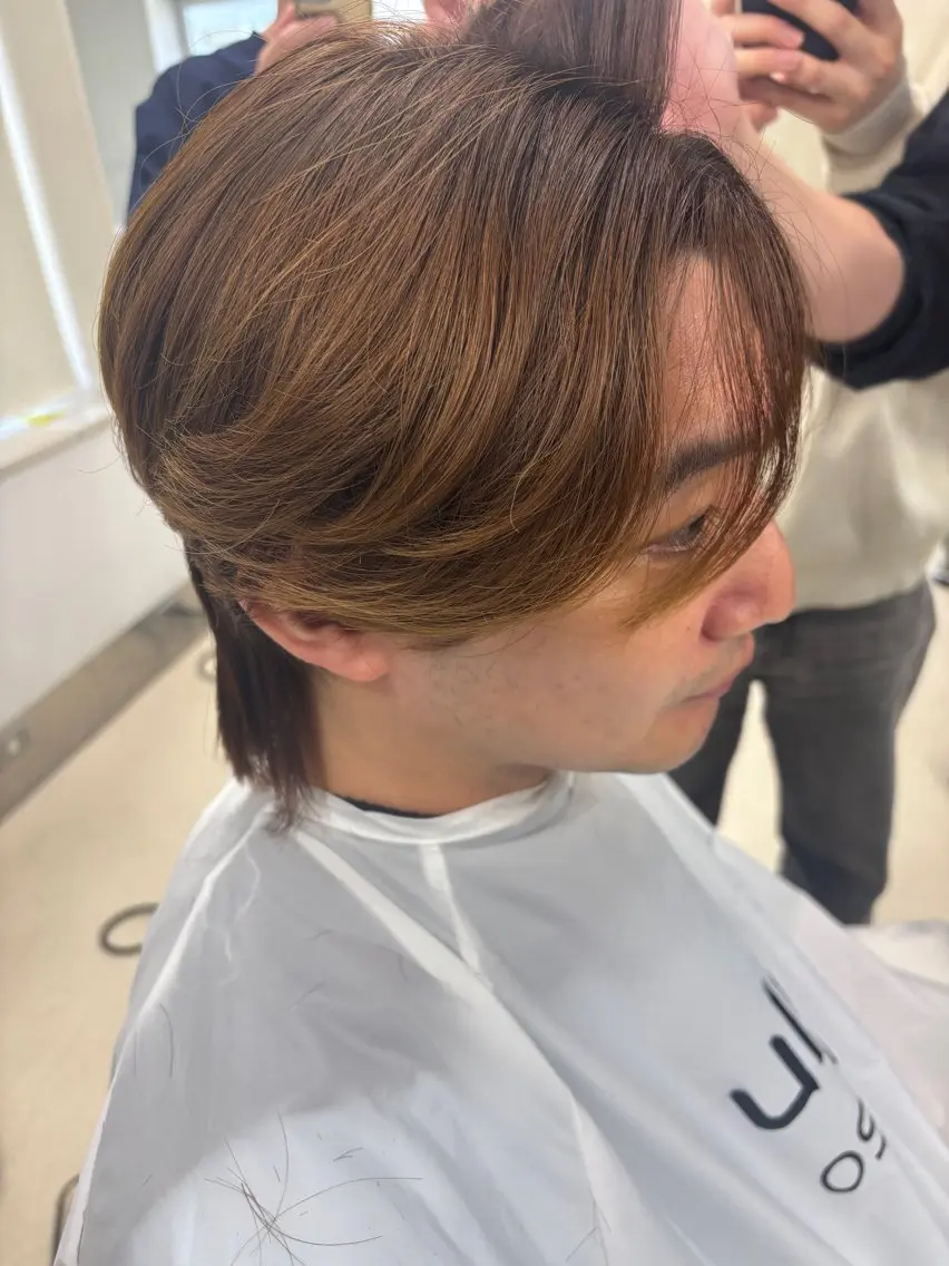 メンズ カット 縮毛矯正 縮毛矯正/ 髪質改善 /ショート 圍 崇行のヘアスタイル